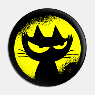 funny cat – Darkness the cat Pin