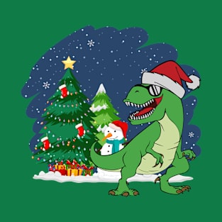 T Rex Christmas T-Shirt