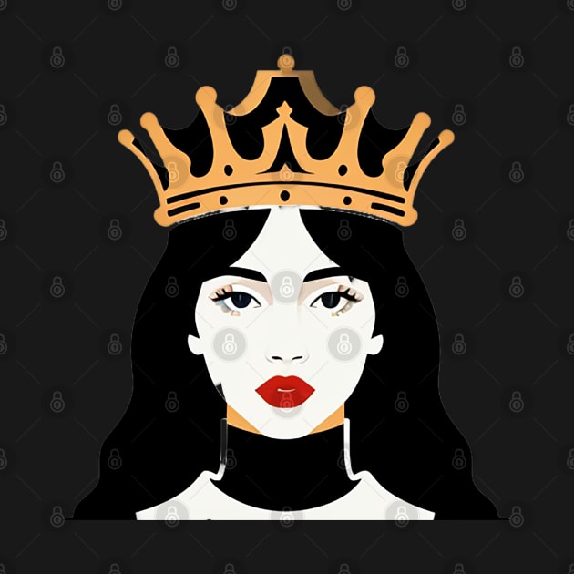 Flat Illustration of a Queen by CursedContent