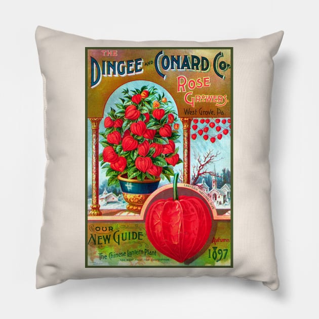 The Dingee and Conard Co. Rose Growers Catalogue, 1897 Pillow by WAITE-SMITH VINTAGE ART