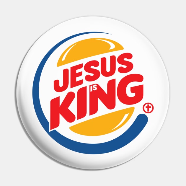 Jesus Is King Pin by StGeorgeClothing