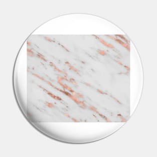 Lenola - minimalist rose gold gleam marble Pin