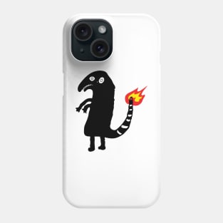 Lizard drunk tattoo Phone Case