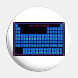 Black Light Periodic Table Pin