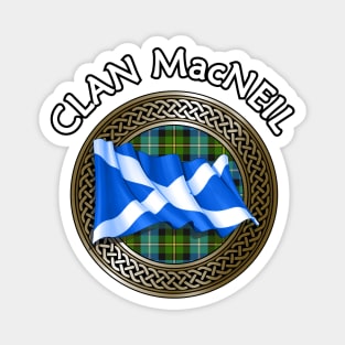 Clan MacNeil Crest & Tartan Knot Magnet