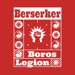 Boros Legion | Berserker | MTG Guild White on Red Design T-Shirt