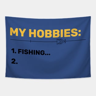 Fishing Is My Hobby Angler Fishing Tapestry