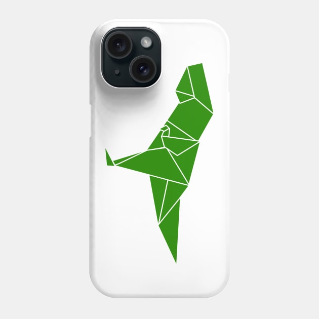 Origami T-Rex Phone Case by GradientPowell