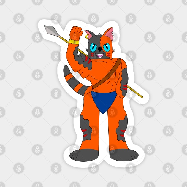 Cat Warrior (2020) Magnet by garciajey