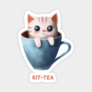 Kit-tea Kittea Kitty Cat Tea Magnet