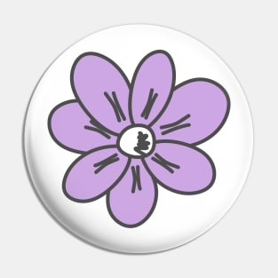 purple flower Pin