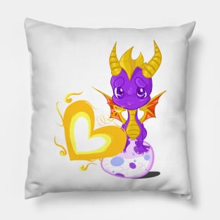 SPYRO-ing into love with you Pillow