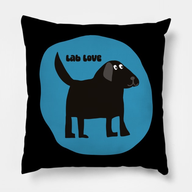 Lab love Pillow by Suzy Shackleton felt artist & illustrator