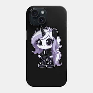 Goth Unicorn Cute Kawaii Pastel Goth For Emo Phone Case