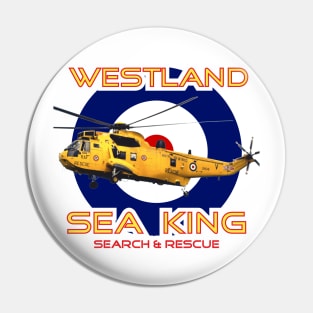 Westland Sea King Search and rescue helicopter in RAF roundel, Pin