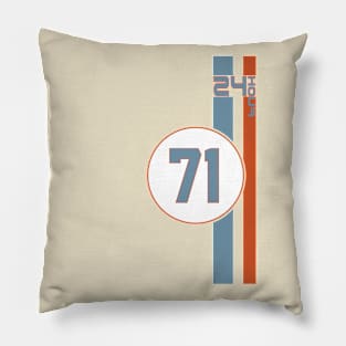 Le mans 24 hours retro racing Pillow