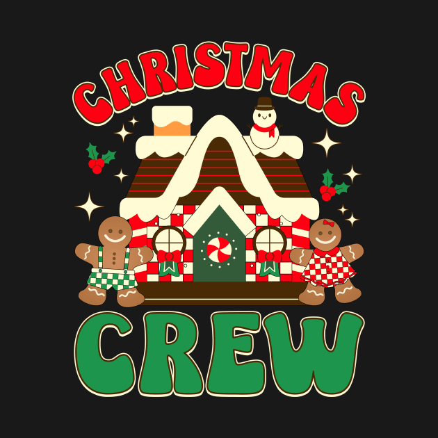 Christmas Crew Gingerbread In Candy House by antrazdixonlda