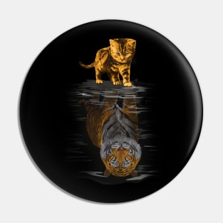 Cute Little Baby Hobbes tiger cat Pin