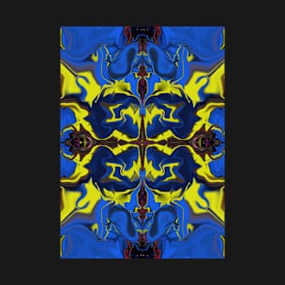 Carl Clarx Design - Blue meets Yellow T-Shirt