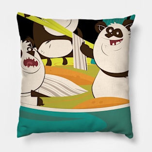 Ramen - Noodles - Panda For Ramen Lovers Pillow