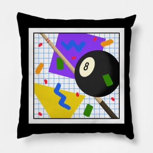 80s Retro Geometric Pool Pattern Pillow