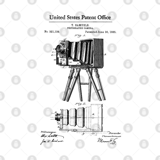 Photographic Camera Patent Black by Luve