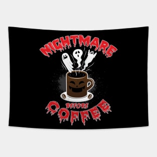 Nightmare Before Coffee Tapestry