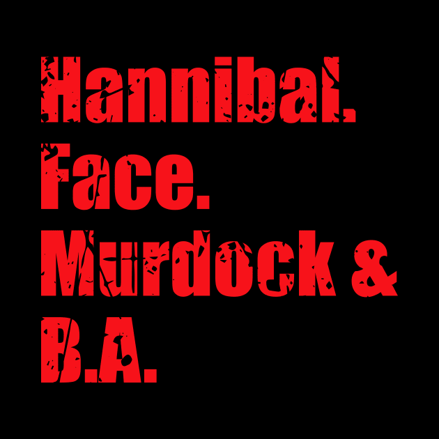 Hannibal. Face. Murdock and B.A by sunima