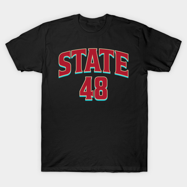 East Third Studio State 48 Baseball Women's T-Shirt