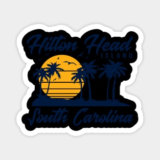 Hilton Head Island South Carolina Palm Trees Magnet