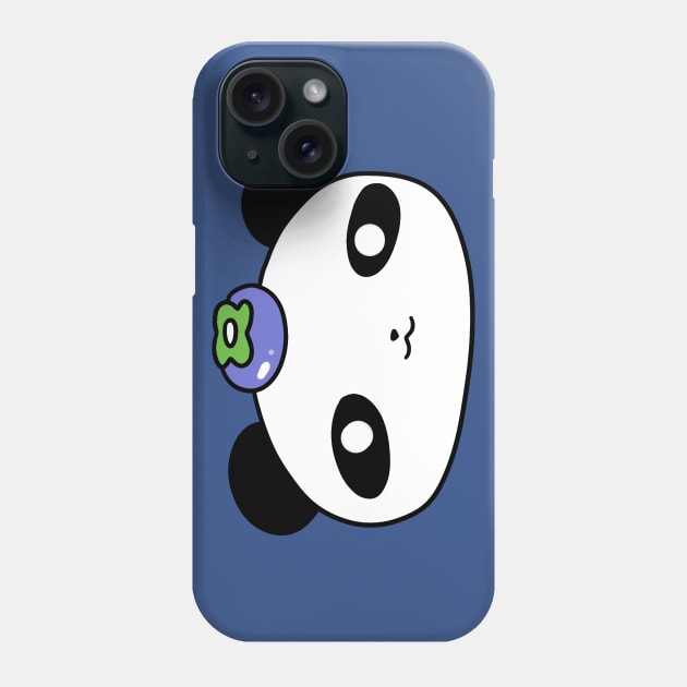 Blueberry Panda Face Phone Case by saradaboru