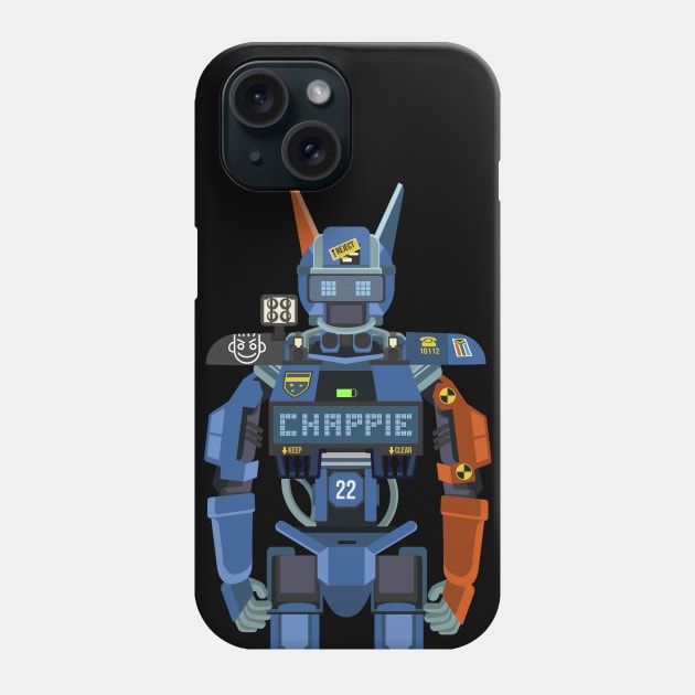 Chappie flat fanart Phone Case by TIERRAdesigner