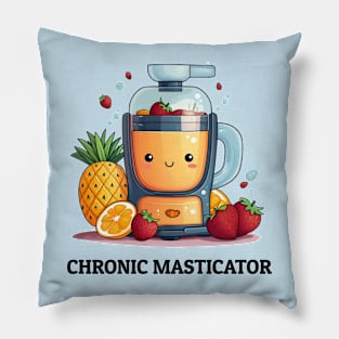 Fruit Juicer Chronic Masticator Funny Health Novelty Pillow