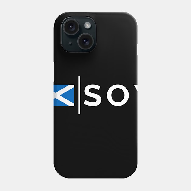 SOY Stronsay Airport, Orkneys  Airport Code Scottish Saltire Flag of Scotland Phone Case by tnts