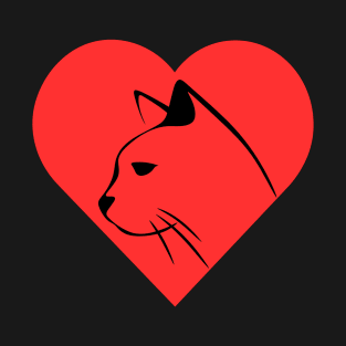 Cat inside heart! T-Shirt