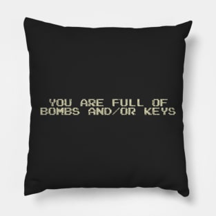 You Are Full of Bombs and/or Keys 1985 Pillow