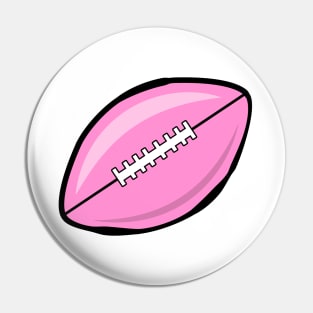 American Football Ball Illustration Pin