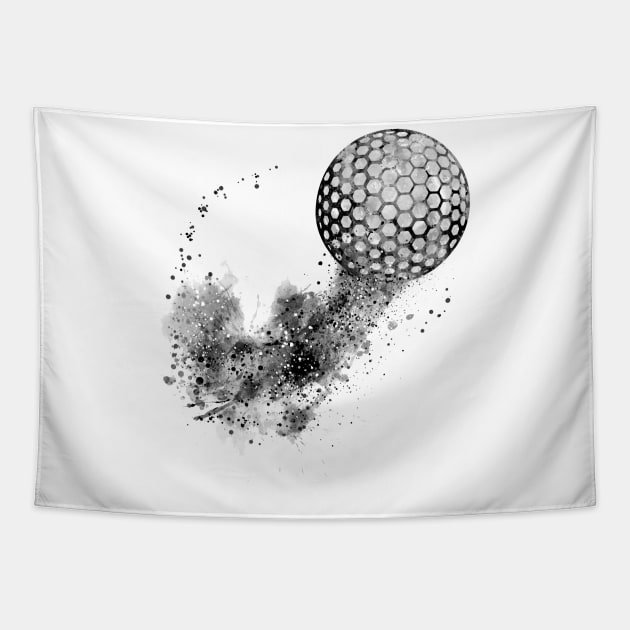 Golf ball Tapestry by RosaliArt