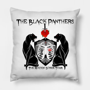 Black Panthers Rockin Sober Pillow