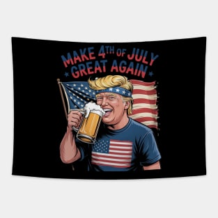 Make 4th of July Great Again Trump Tapestry