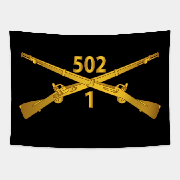 1st Bn 502nd Infantry Regt - Infantry Br wo Txt Tapestry by twix123844