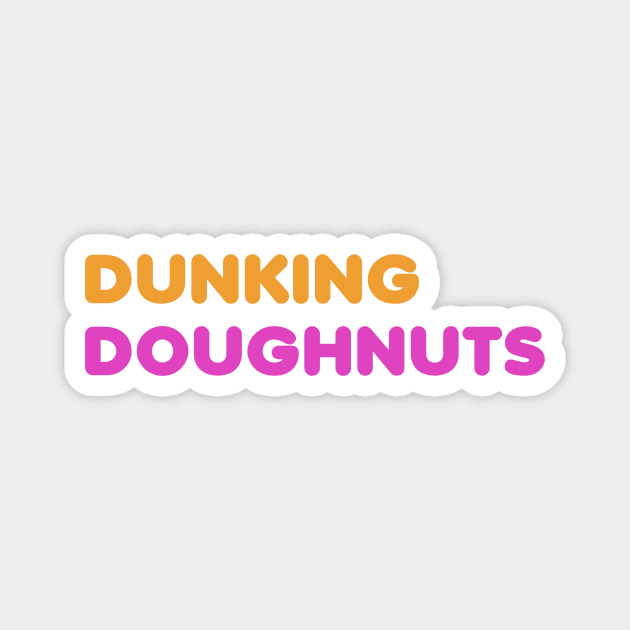 Dunking Doughnuts Magnet by David