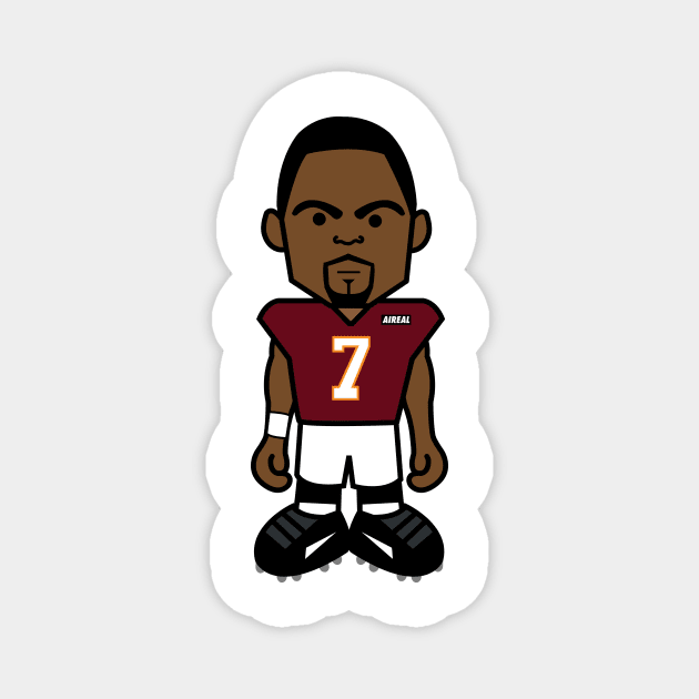 Angry Vick Football Cartoon by AiReal Apparel Magnet by airealapparel