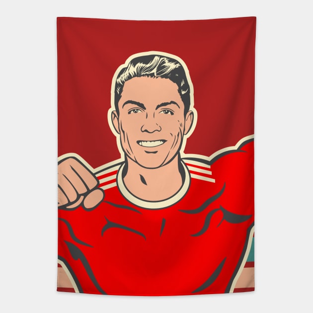 Ronaldo Tapestry by StripTees