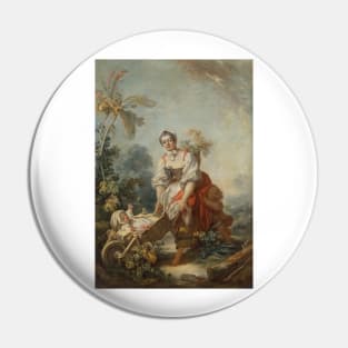 The Joys of Motherhood - Jean-Honoré Fragonard Pin