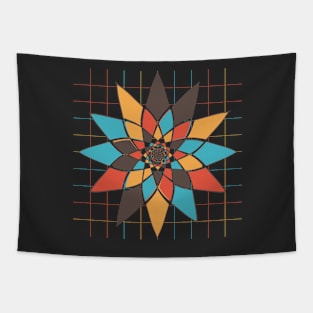 Geometric flower Tapestry