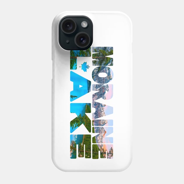 MORAINE LAKE - Rocky Mountains Canada Sunrise Phone Case by TouristMerch