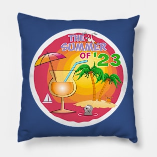 The summer of 2023 illustration Pillow