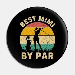 Vintage Best Mimi By Par Funny Golfing Golf Player Gift Pin