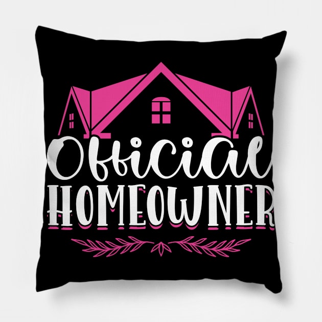 Official Homeowner - New Homeowner Pillow by Peco-Designs